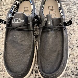 Hey Dude Men's Charcoal Slip-On Loafers